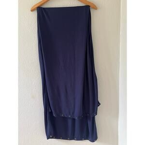 42 Pops Women Blue Wrap Neck Infinity Scarf Convertible Snaps Women's One Size